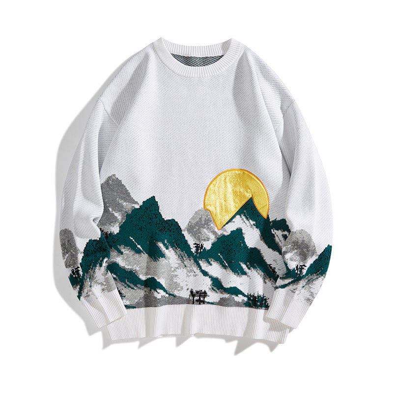 Sweater Men's Loose Pullover Casual Sweater Coat