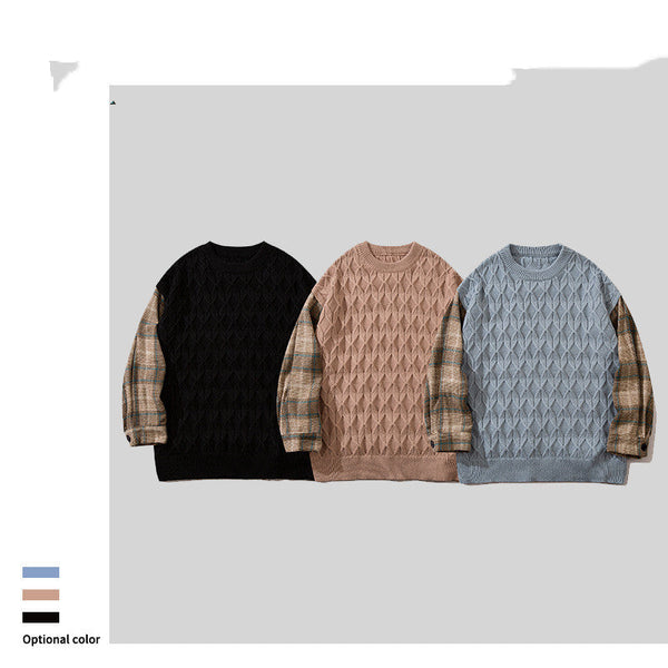 couple's knitted sweater