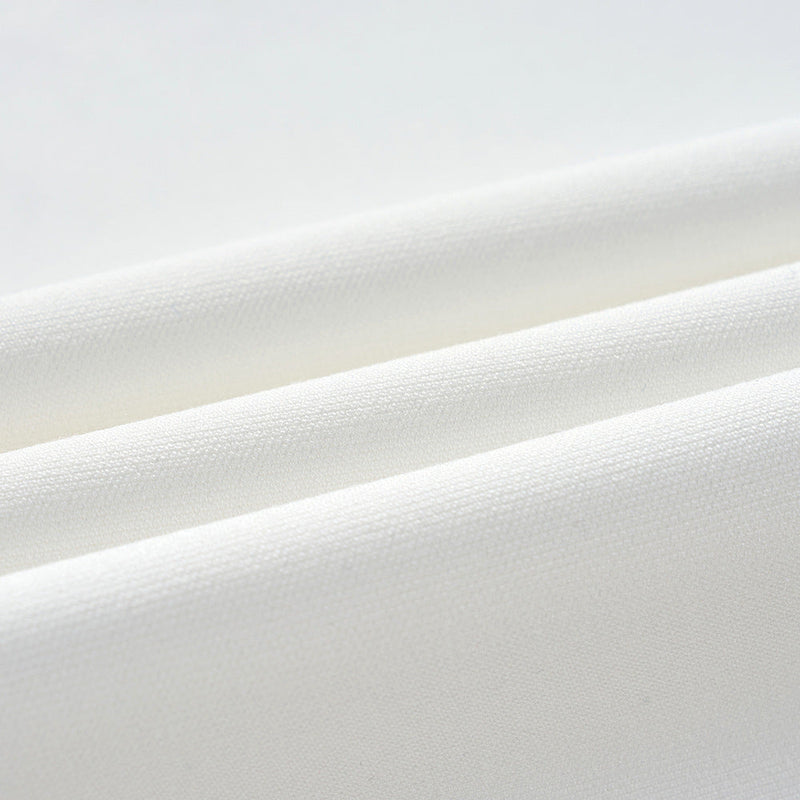 Men's White Zhongshan Suit set