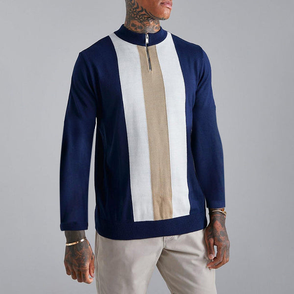 Slim Fit Jacquard Knit Sweater for men