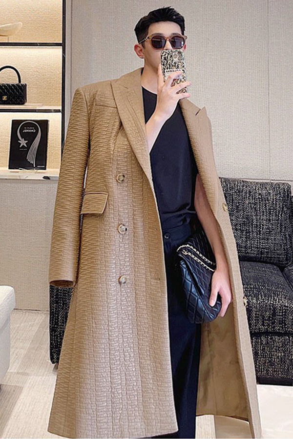 long Windbreaker Trench coat men