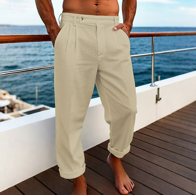 Men's Flat Comfortable Breathable Trousers