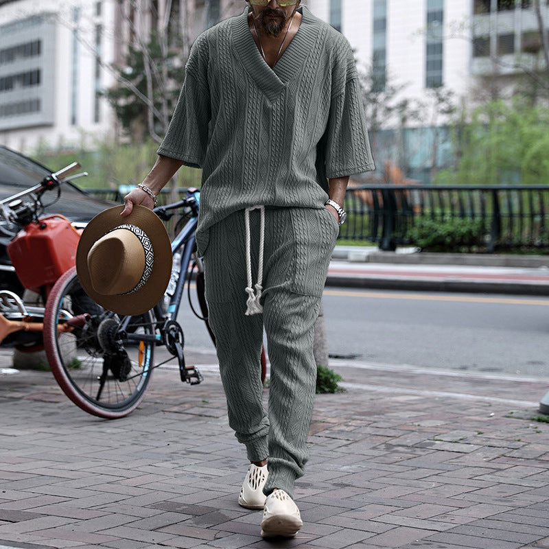 Casual Sweater Suit Men's