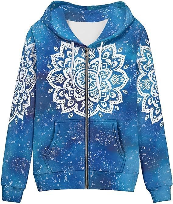 Men's And Women's 3D Painted Printed Zipper hoodie
