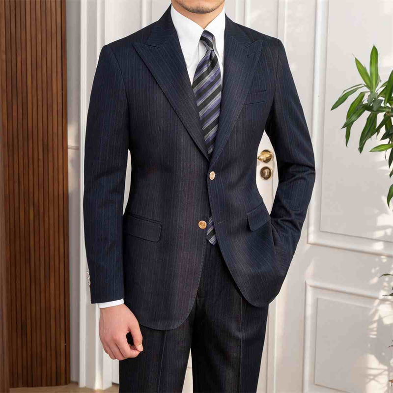 Autumn Style Double Breasted Slim Fit Suit