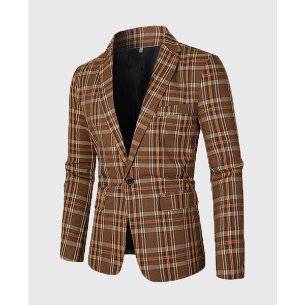 Spring Striped Suit Jacket