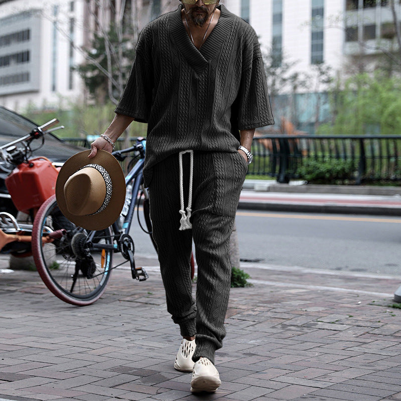 Casual Sweater Suit Men's