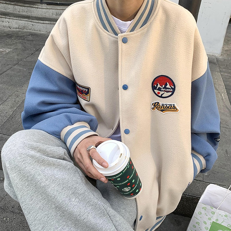 Retro All-match Handsome baseball Jacket