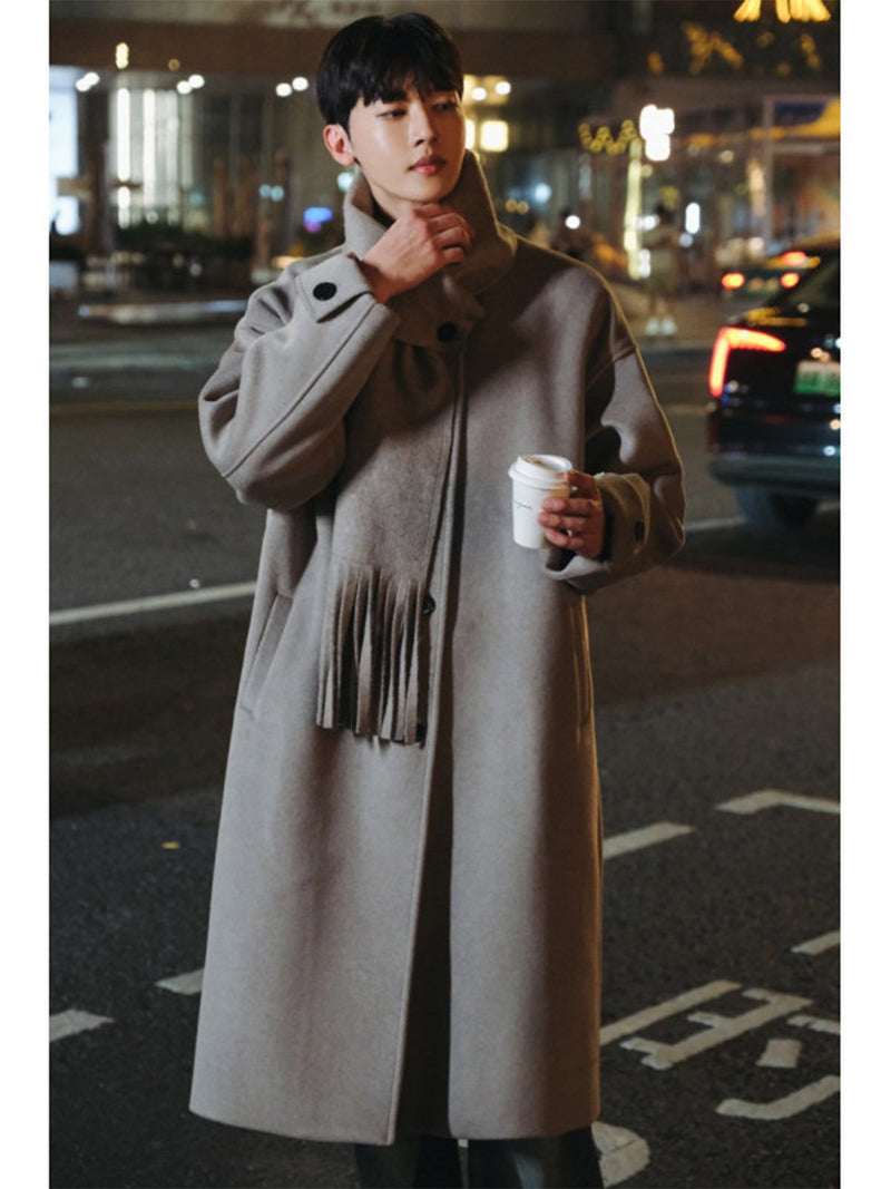 Men's Autumn And Winter Yuppie British Style trench coat