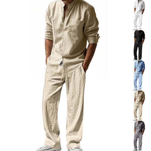 Loose Long-sleeved Trousers Shirt suit