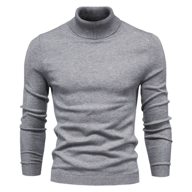 Men's Solid Color Pullover Sweater