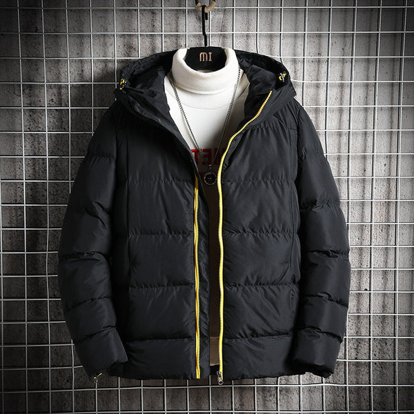 Men's Loose Hooded Cotton Jacket