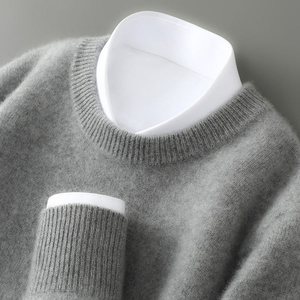 Men's Half-high Collar Thickened Loose Pullover sweater