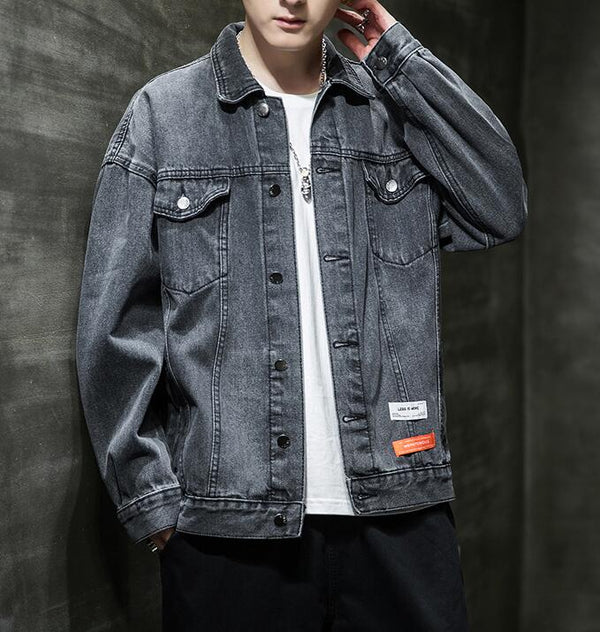 Men's casual denim jacket