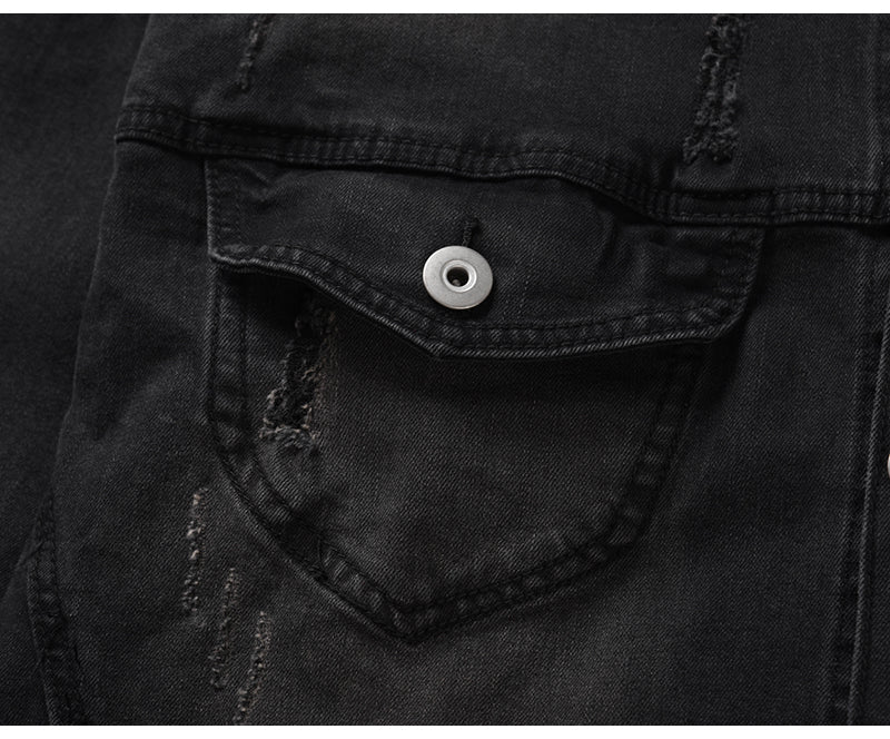 Distressed Denim Jacket