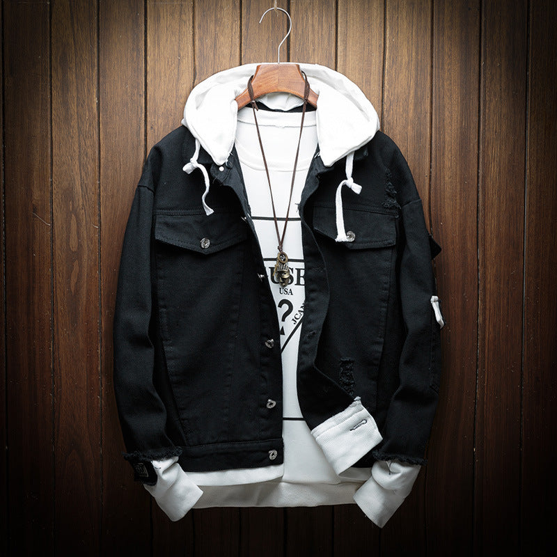 Hooded Denim Jacket