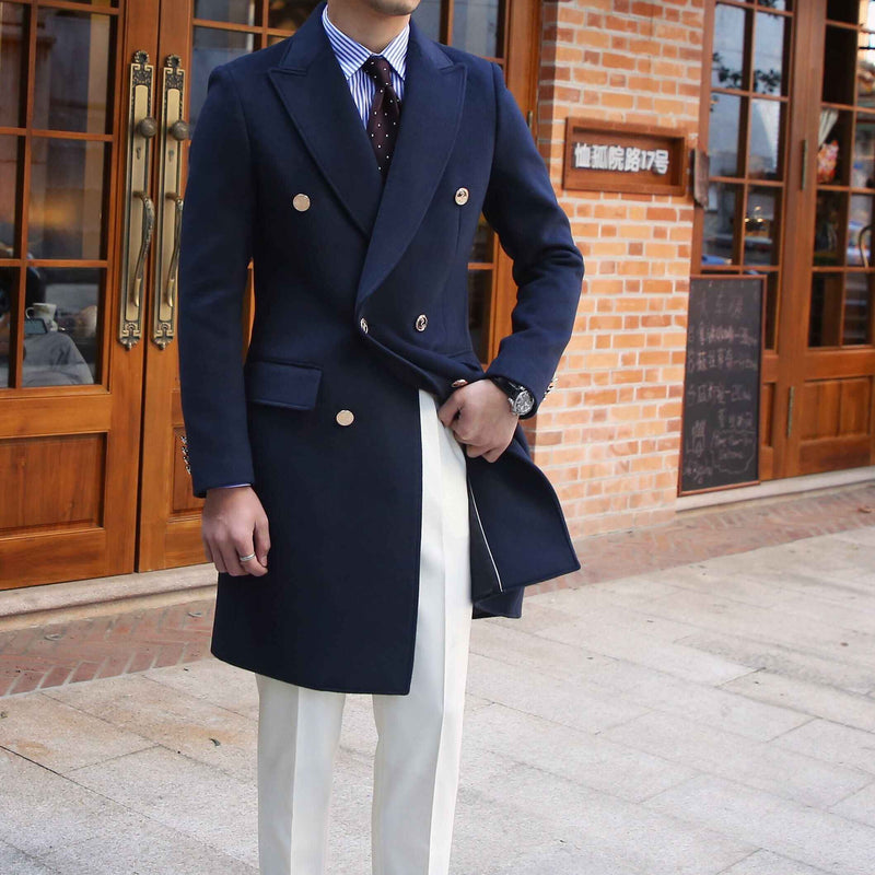 Wool Slim Fit british coat