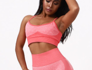 hot girl seamless knitting hips moisture wicking yoga pants