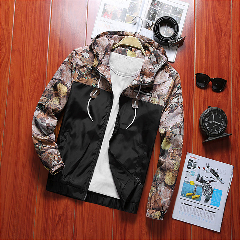 Floral Jacket Men Slim Fit Flowers Pilot Jacket