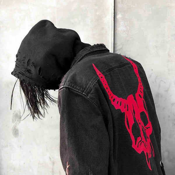 Men's Stand Collar Casual Denim Jacket