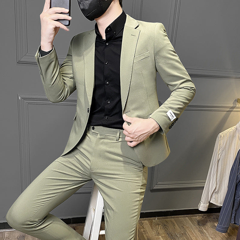 Men's Korean-style Slim Fit Business Casual Suit