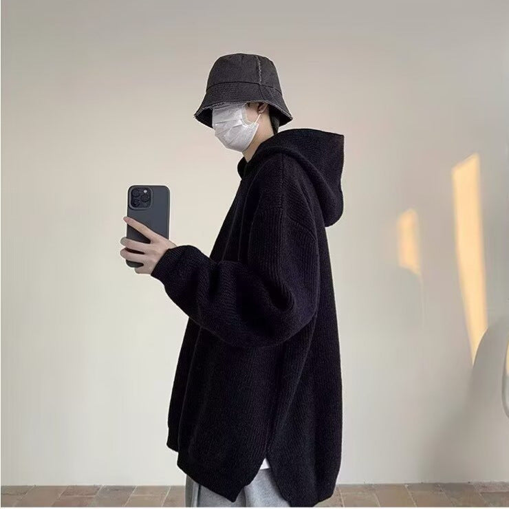Men's Autumn And Winter Loose Sweater Knitwear Coat