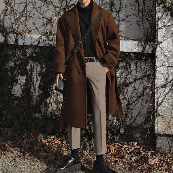 men's Mid-length trench coat