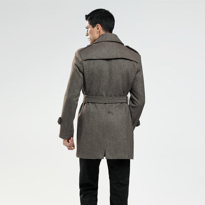 Men's Slim Woolen Coat Plus Size