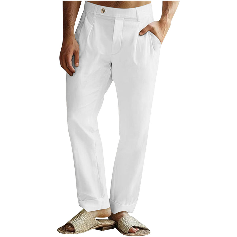 Men's Casual Cotton Linen Pants