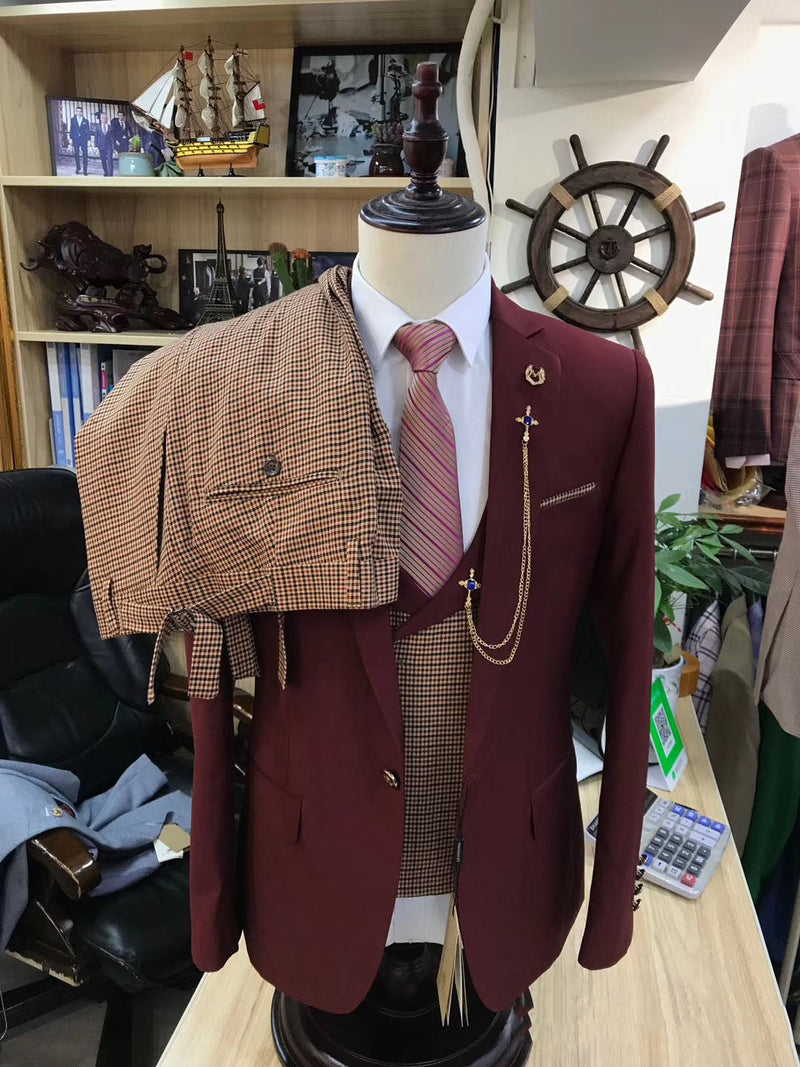 Men's Red Dress Suit