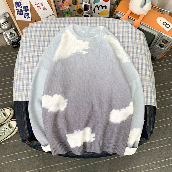 Autumn And Winter Casual Couple's Knitted Sweater Top