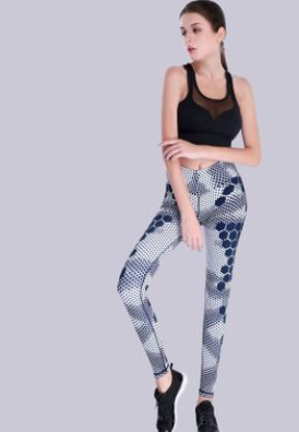 sexy women Printed sports yoga leggings pants