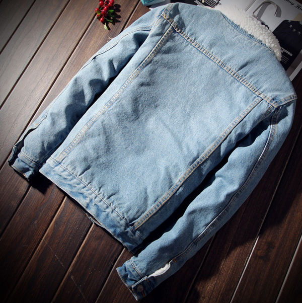 Denim with Fur Jeans Jacket