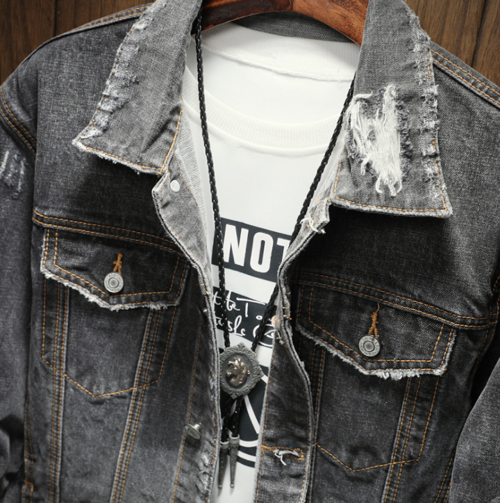 vintage denim jacket men
