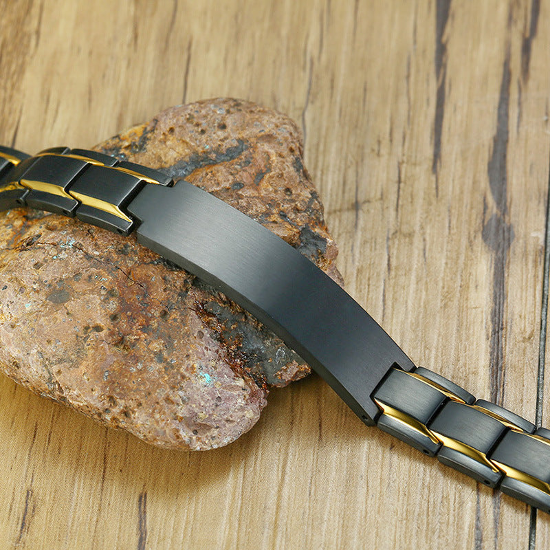Engraving Heavy Chain Bracelet