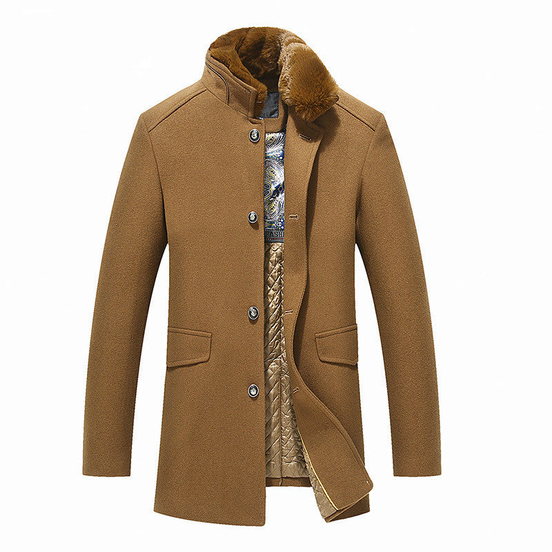 Woolen Overcoat Men