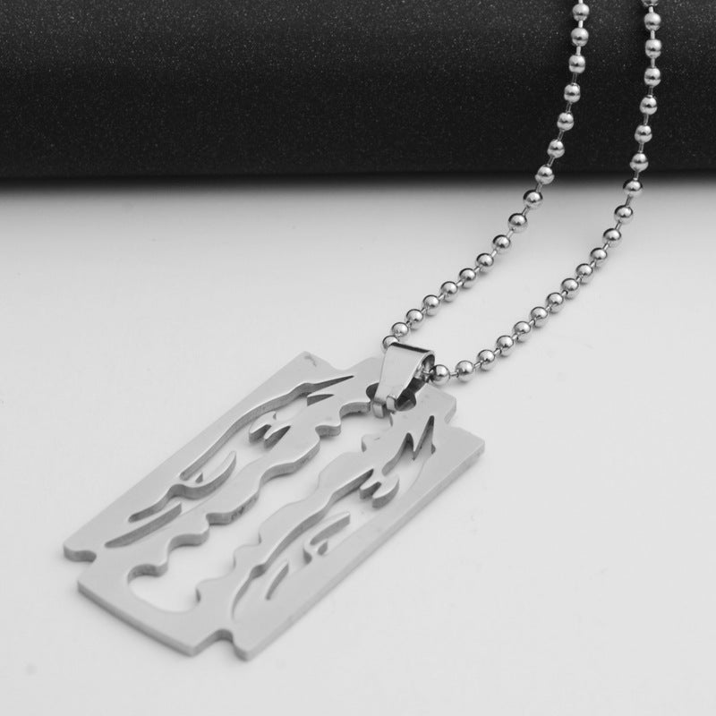 Blade necklaces men pendants