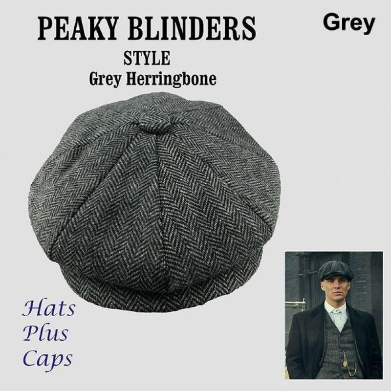 peaky blinders hat Wool Newsboy Caps Men Herringbone Flat Caps Gatsby