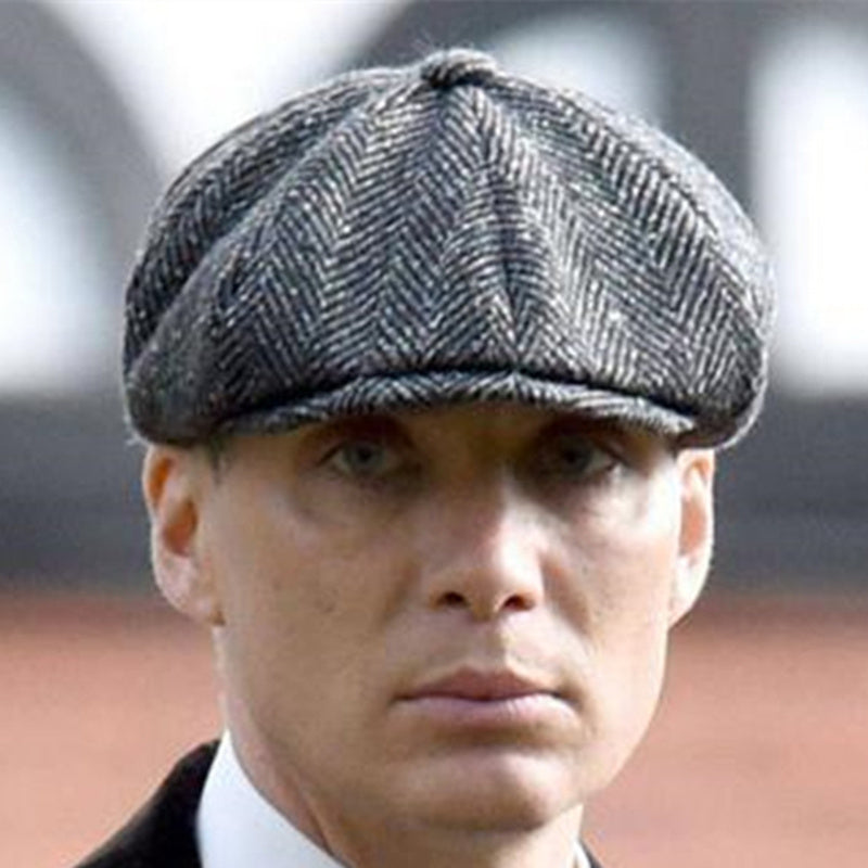 peaky blinders hat Wool Newsboy Caps Men Herringbone Flat Caps Gatsby