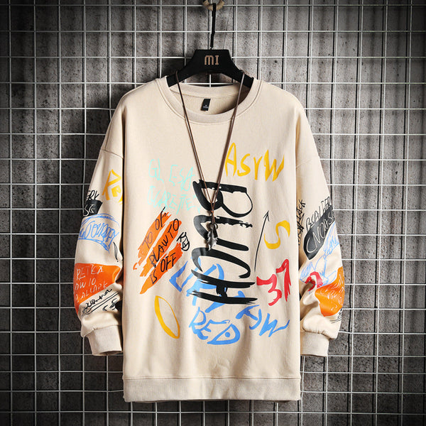 Streetwear Hip Hop Mens Crewneck Sweatshirt