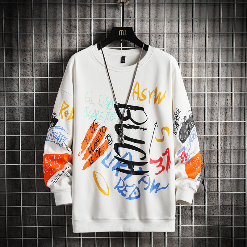 Streetwear Hip Hop Mens Crewneck Sweatshirt