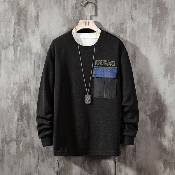 Casual Men's Round Neck Long-sleeved Sweater