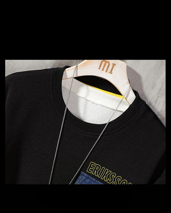 Casual Men's Round Neck Long-sleeved Sweater