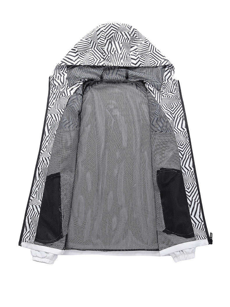Men's Hooded Running Windbreaker Jacket