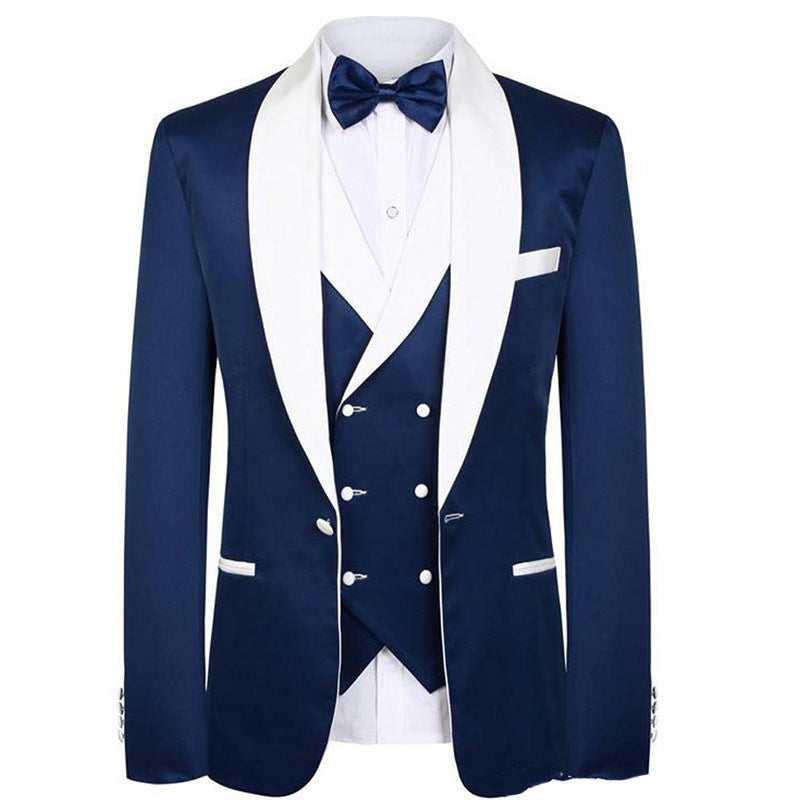 Casual Three-piece groom Wedding Suit men