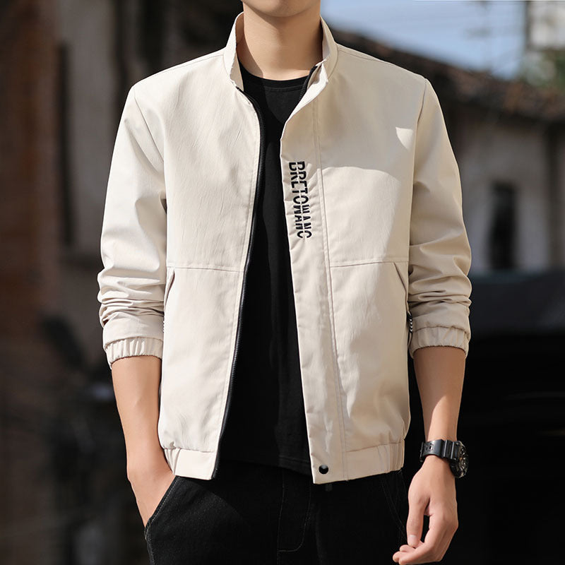 Slim Trendy Embroidered Thin Casual Jacket