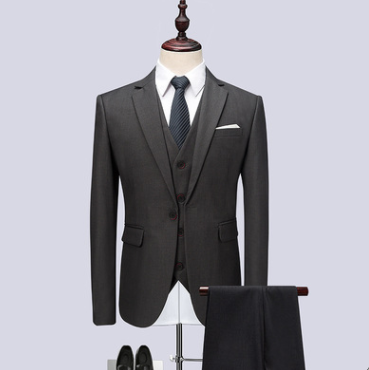 Three-Piece Slim Plus Size Men's wedding Suit