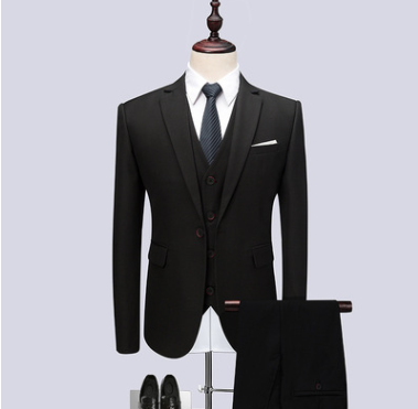 Three-Piece Slim Plus Size Men's wedding Suit