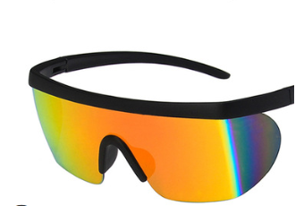 Real Film One Piece Sunglasses Oversized Frame Sunglasses
