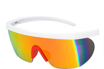 Real Film One Piece Sunglasses Oversized Frame Sunglasses
